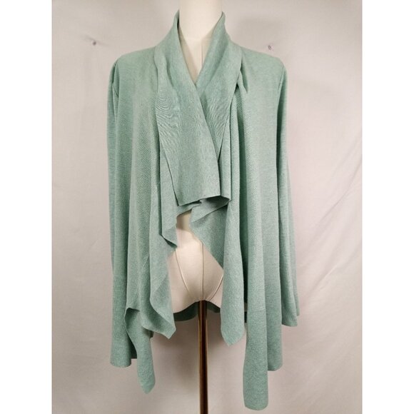 Cyrus Sweaters - Cyrus Women's Green Blue Cardigan Duster Sweater Size Large